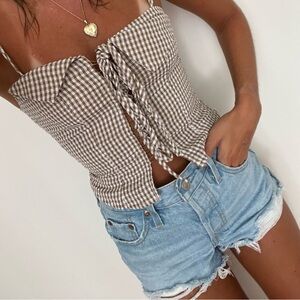 VRG GRL gingham top (xs)